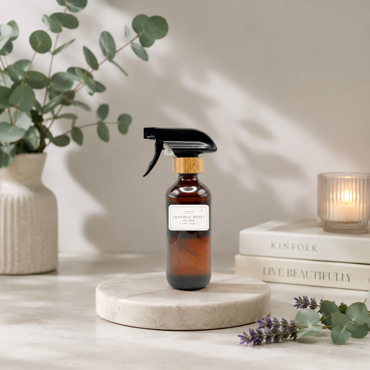 Lavender Eucalyptus Room Spray – 8oz Relaxing Aromatherapy Home Fragrance Spray | Essential Oil Air Freshener