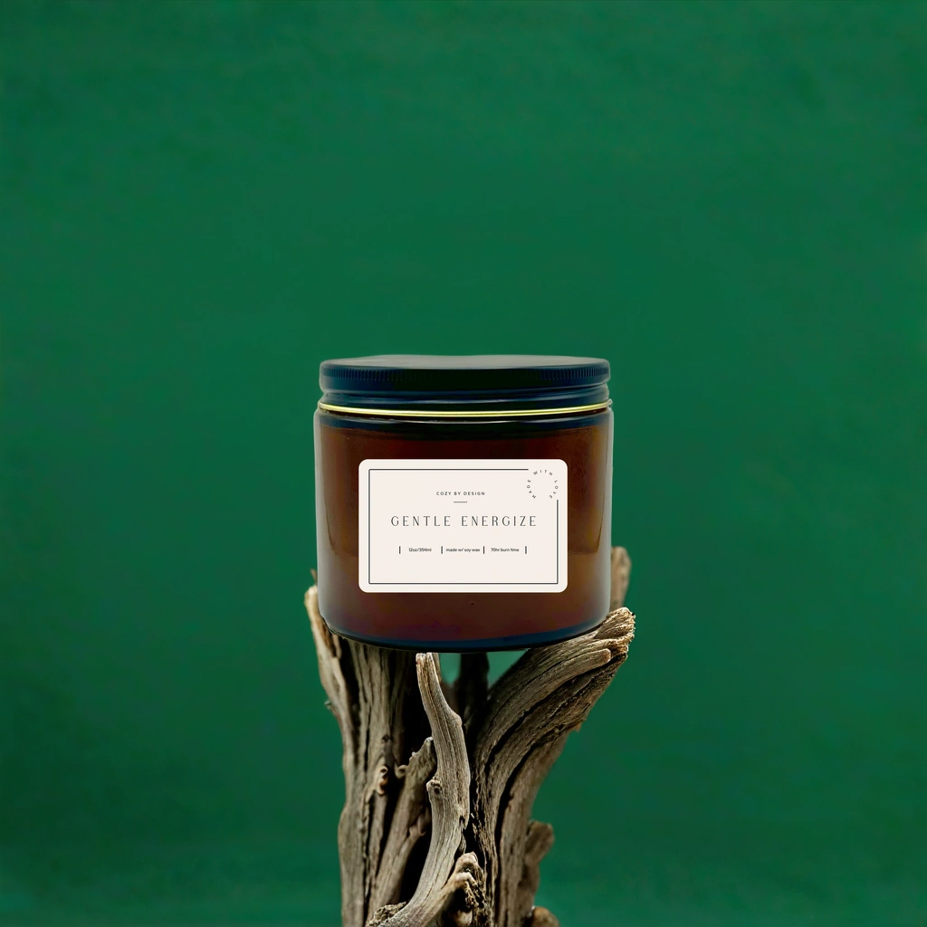 Gentle Energize - 12oz Sweet Orange and Peppermint Aromatherapy Candle