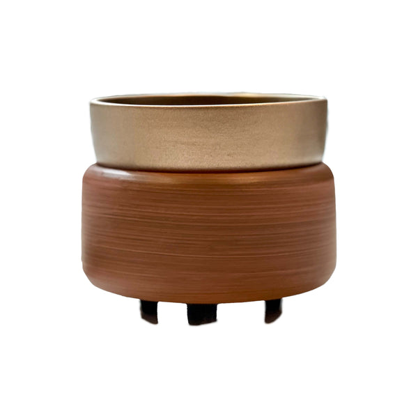 Walnut Brown Wax Warmer from Marcella Candles