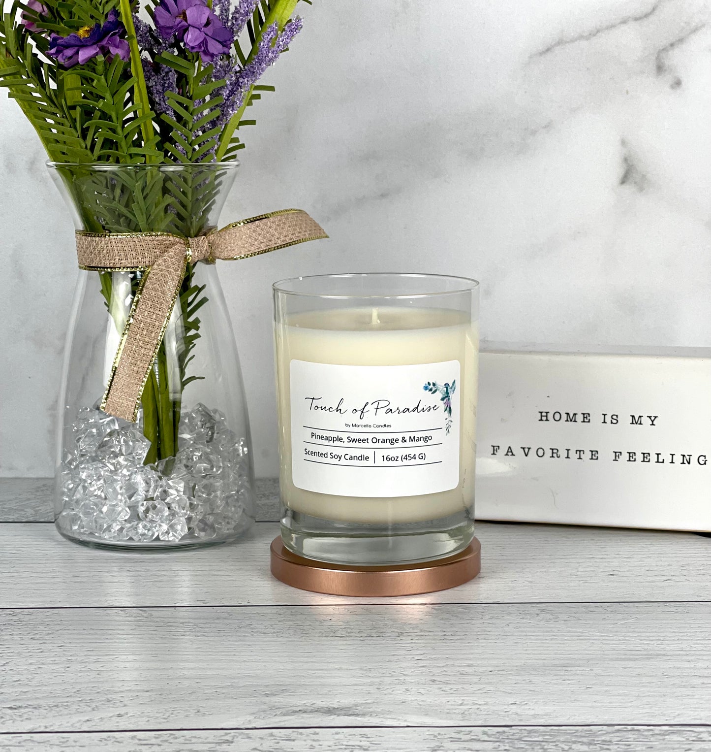 Touch of Paradise Pineapple, Sweet Orange, & Mango 13.5oz Soy Candle
