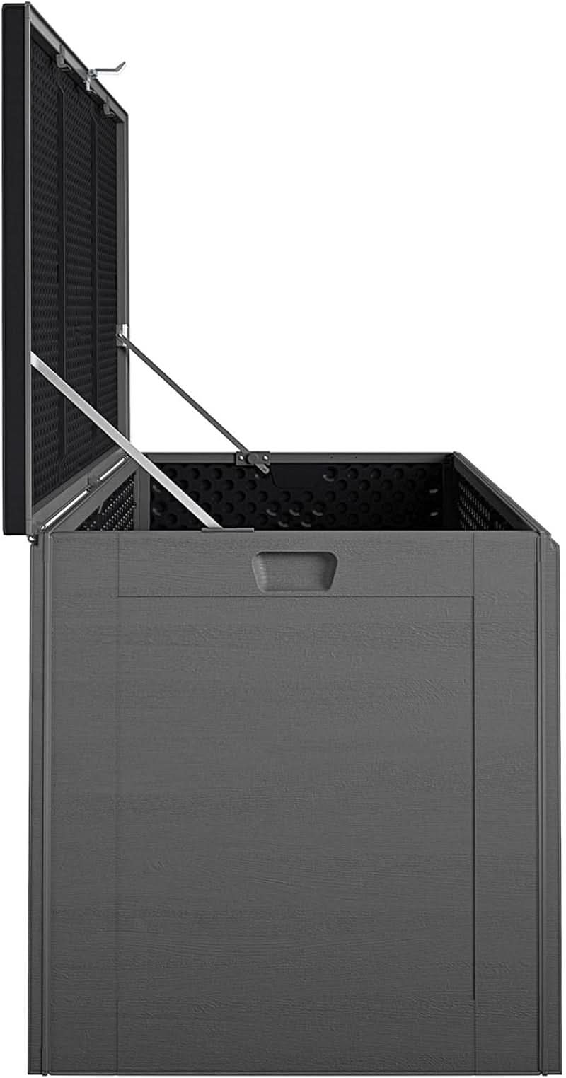 Outdoor Storage Box 180 Gallon – Large Waterproof Deck Box for Patio Furniture Cushions, Pool Supplies & Garden Tools