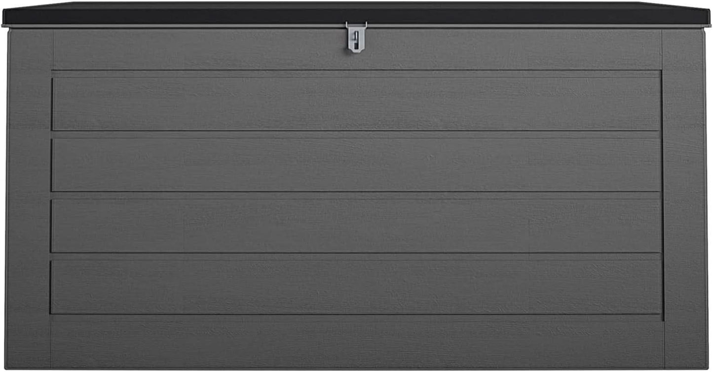 Outdoor Storage Box 180 Gallon – Large Waterproof Deck Box for Patio Furniture Cushions, Pool Supplies & Garden Tools