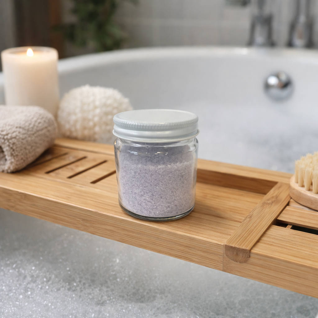 Lavender Dead Sea Bath Salts – Relaxing Mineral Soak for Stress Relief, Muscle Recovery & Deep Calm | Natural Spa Bath Soak