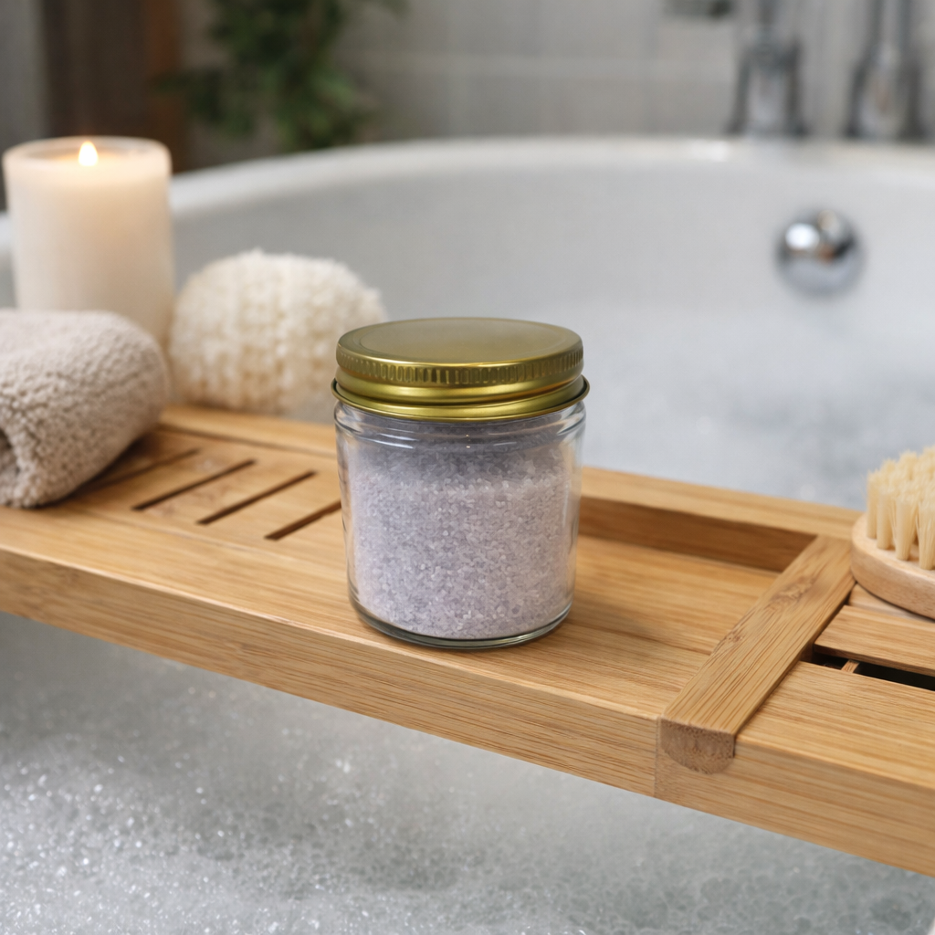 Lavender Dead Sea Bath Salts – Relaxing Mineral Soak for Stress Relief, Muscle Recovery & Deep Calm | Natural Spa Bath Soak