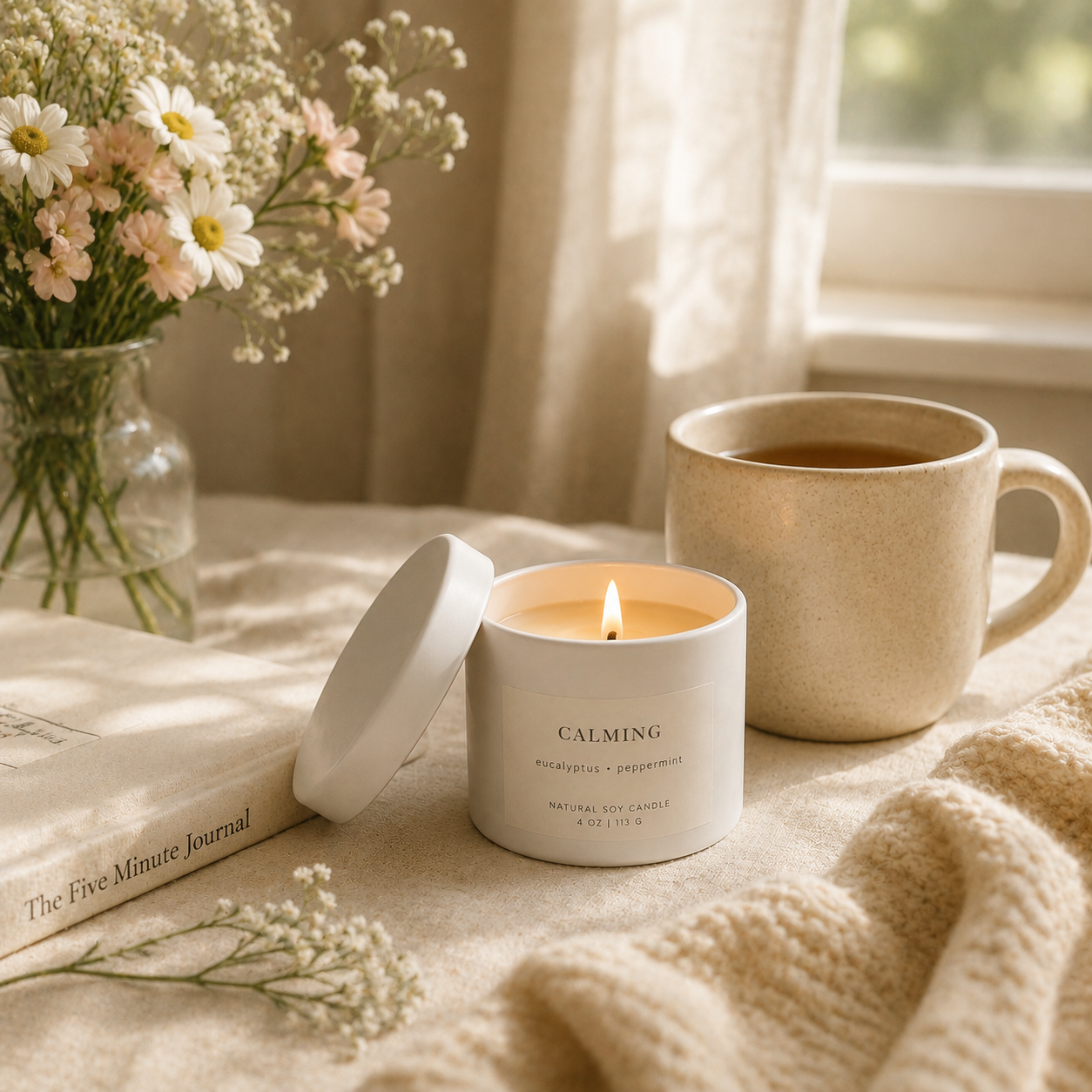 Calming - Peppermint & Eucalyptus 4oz Candle