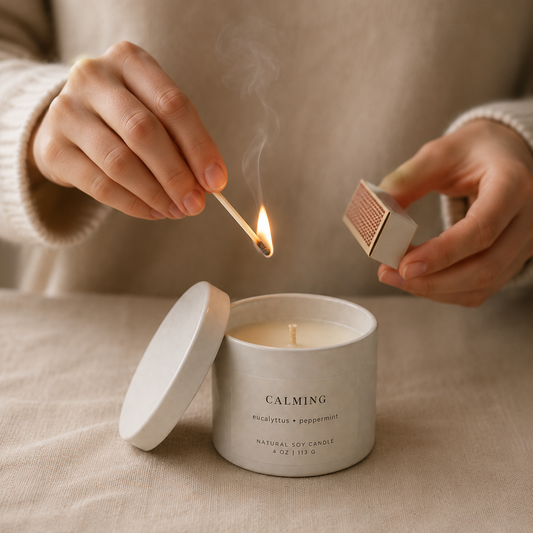 Calming - Peppermint & Eucalyptus 4oz Candle
