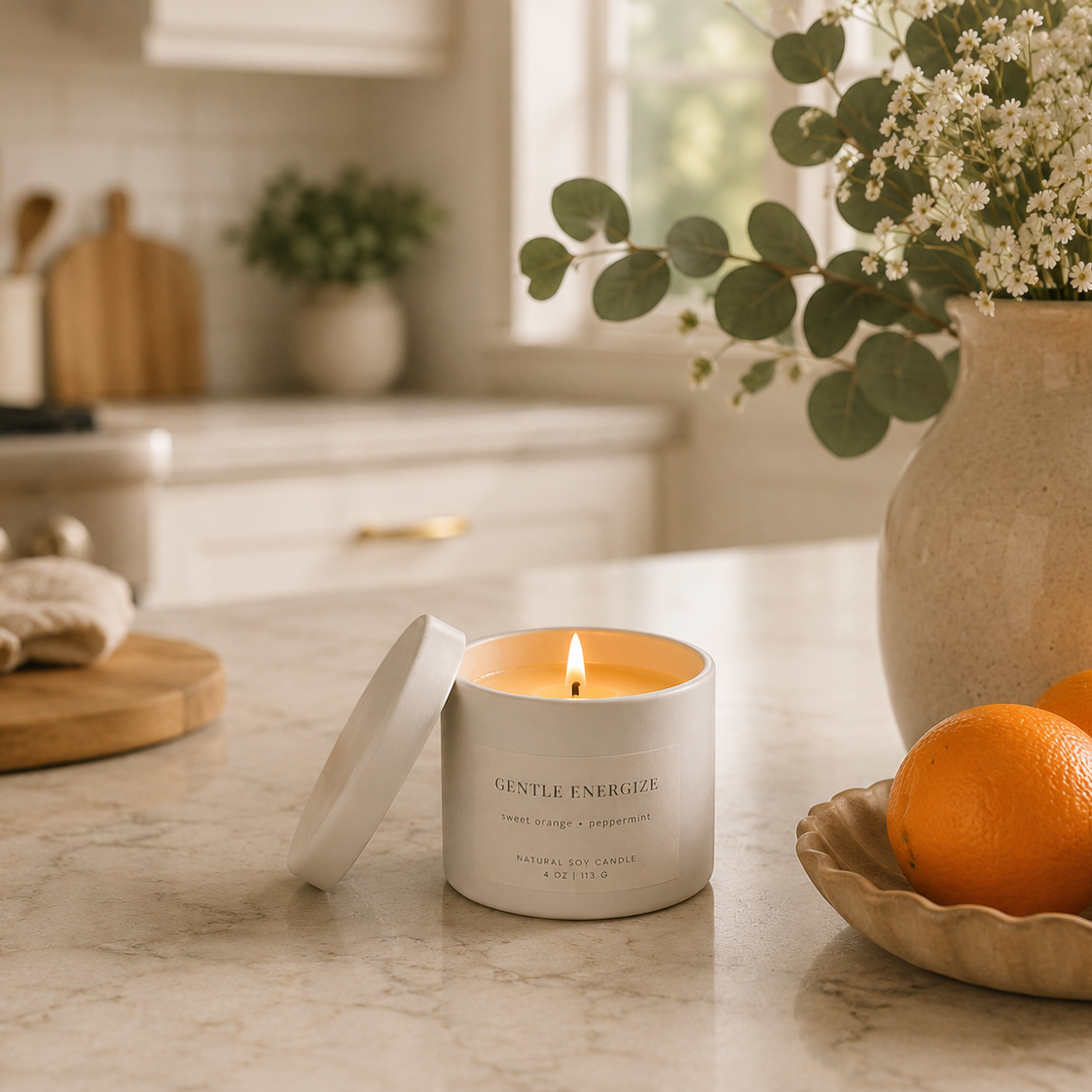 Gentle Energize - Sweet Orange & Peppermint 4oz Candle