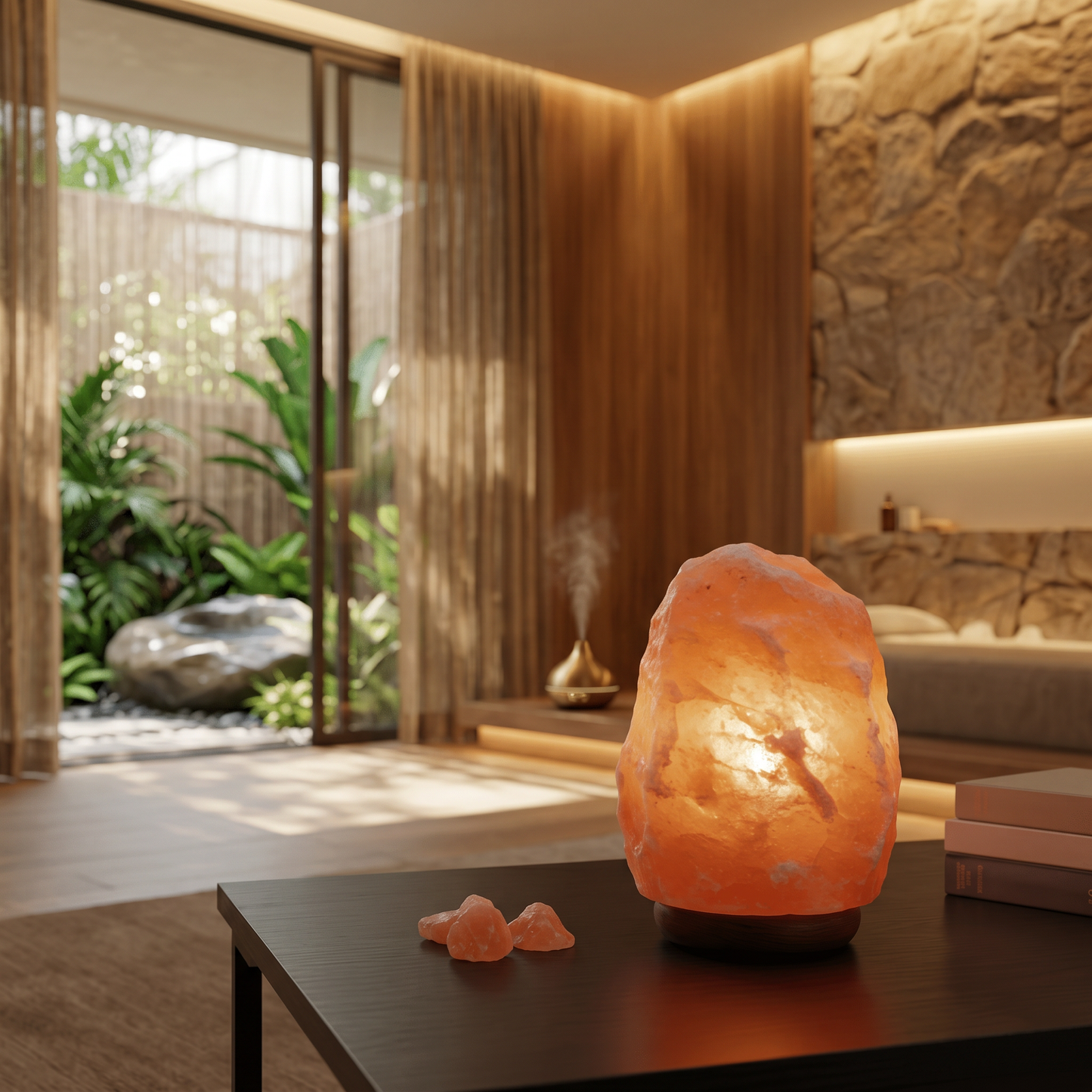 Himalayan Salt Lamp 4-5 lbs – Natural Pink Crystal Rock Salt Lamp with Dimmer Switch