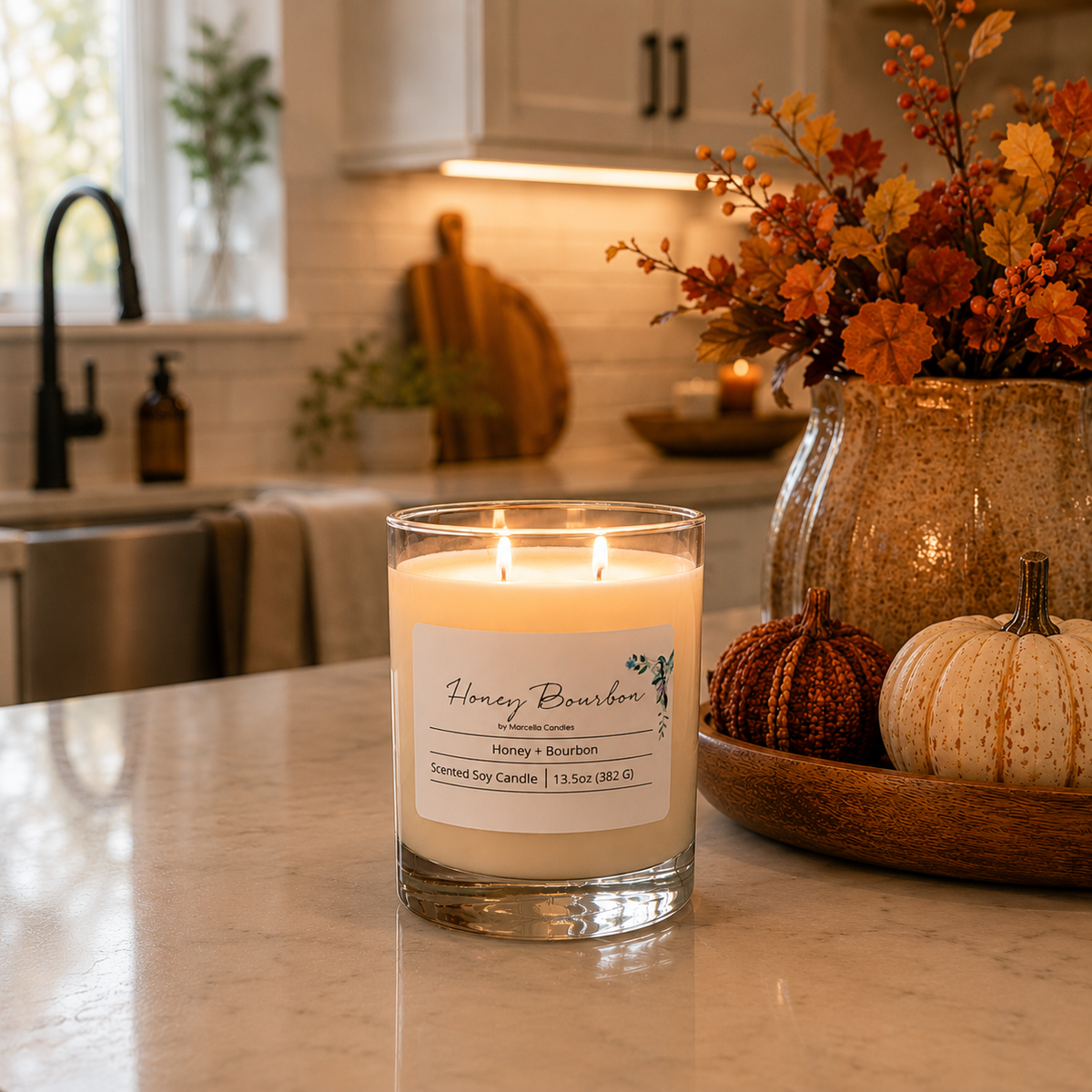 Honey Bourbon 13.5oz Soy Candle