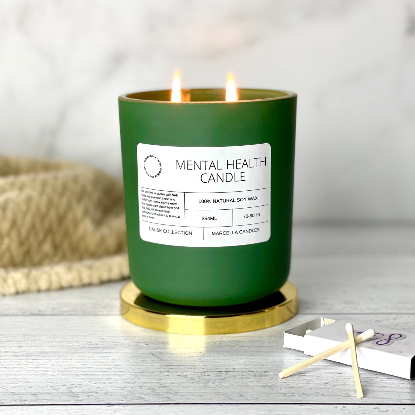 Mental Health Awareness Candle