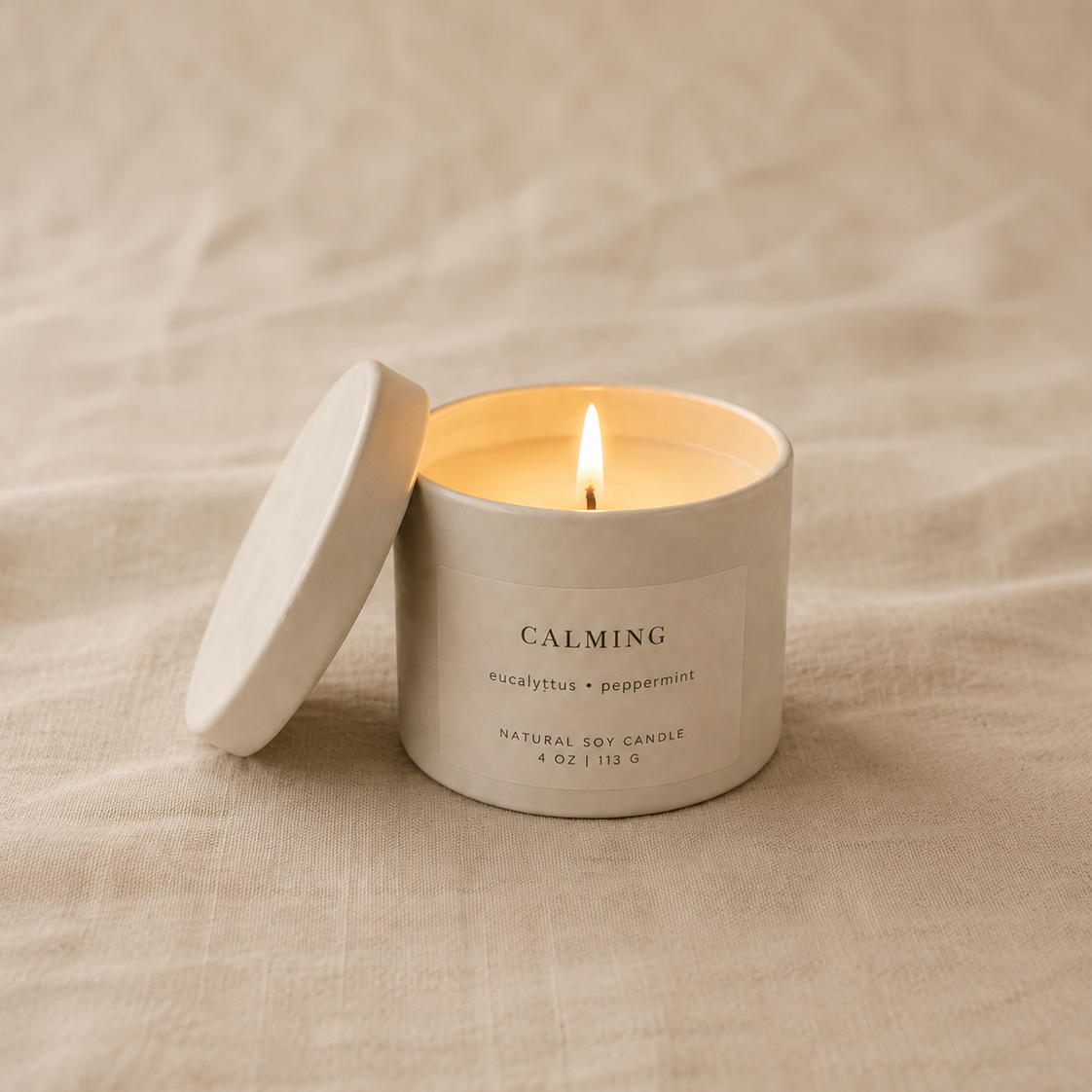 Calming - Peppermint & Eucalyptus 4oz Candle
