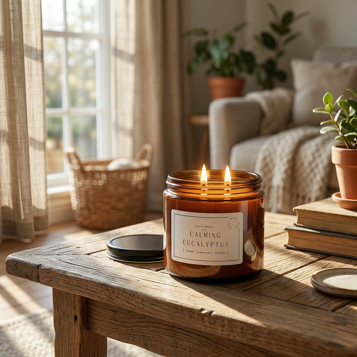 Calming - 12oz Eucalyptus and Peppermint Aromatherapy Candle