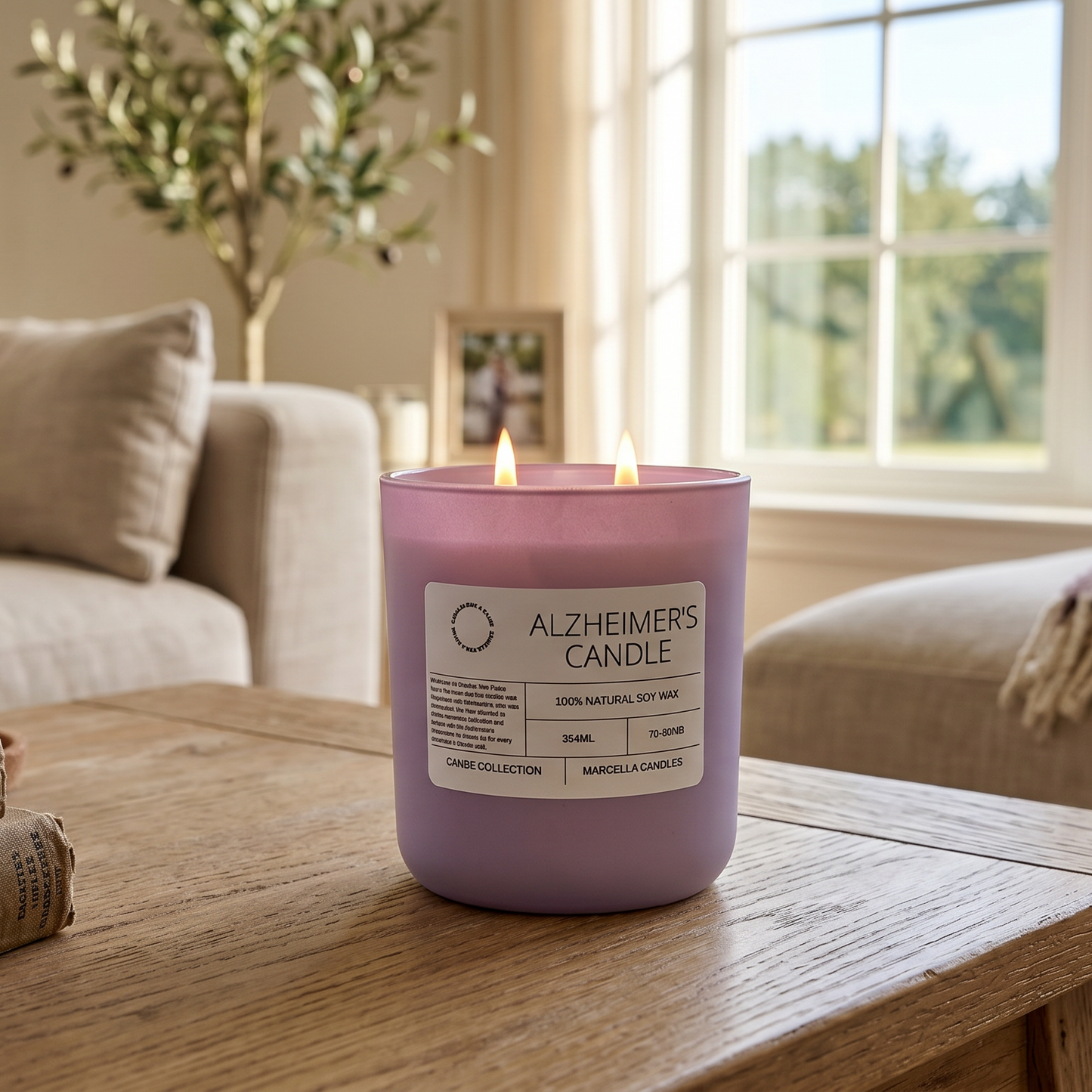 Alzheimer's Awareness Candle