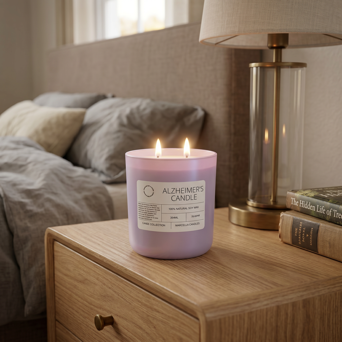 Alzheimer's Awareness Candle