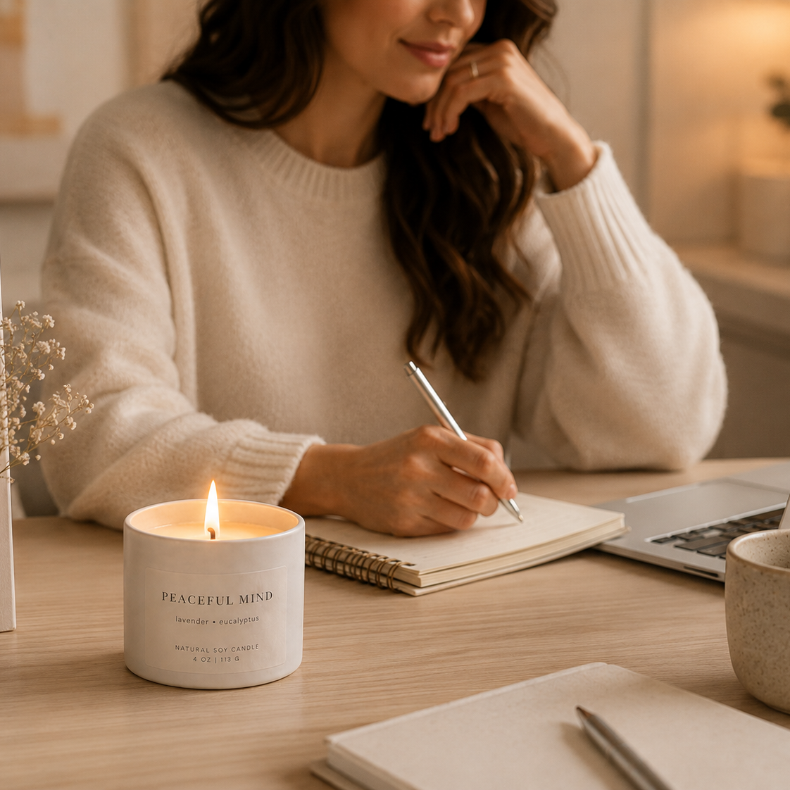 Peaceful Mind - Lavender & Eucalyptus 4oz Candle