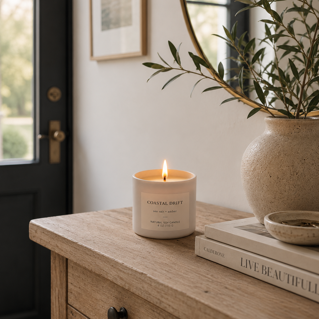 Coastal Drift - Sea Salt & Amber 4oz Candle