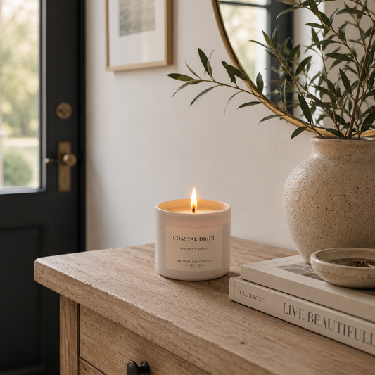 Coastal Drift - Sea Salt & Amber 4oz Candle