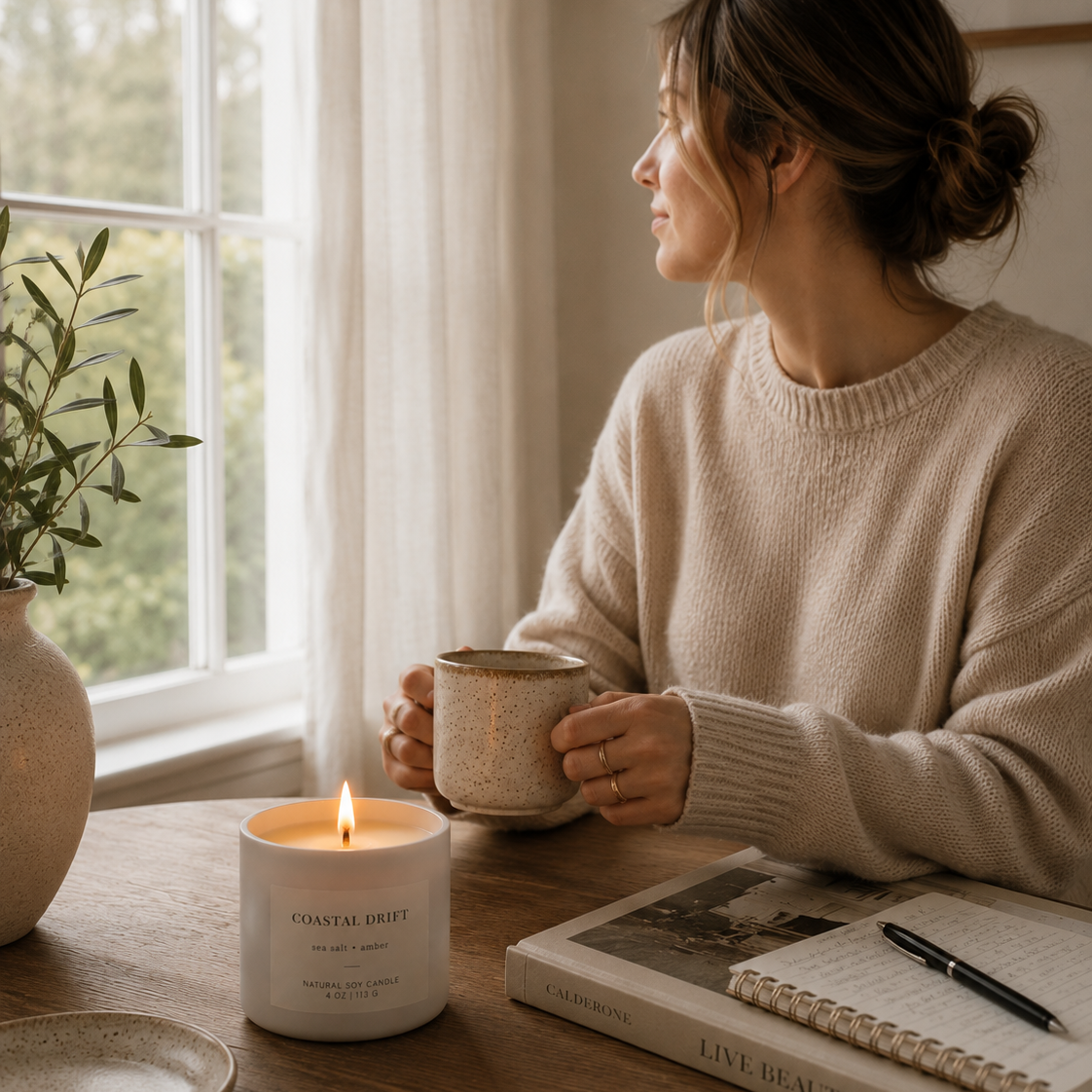Coastal Drift - Sea Salt & Amber 4oz Candle