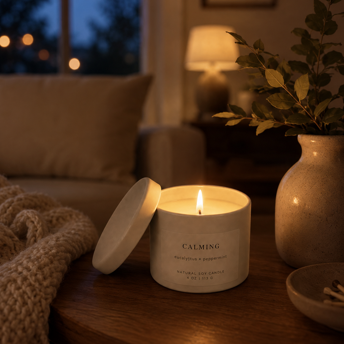 Calming - Peppermint & Eucalyptus 4oz Candle