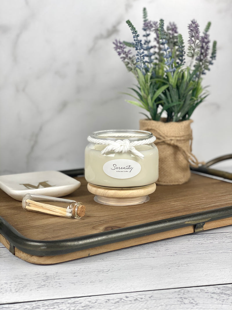 Serenity Lavender + Cedarwood Aromatherapy Candle