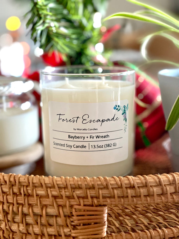 Forest Escapade 13.5oz Bayberry + Fir Wreath Soy Candle