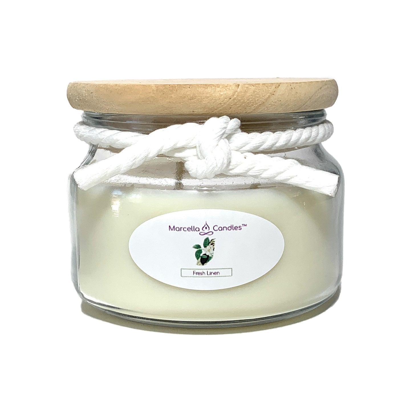 Fresh Linen Soy Candle - Marcella Candles