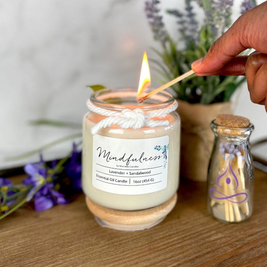 Mindfulness Lavender + Sandalwood Aromatherapy Candle