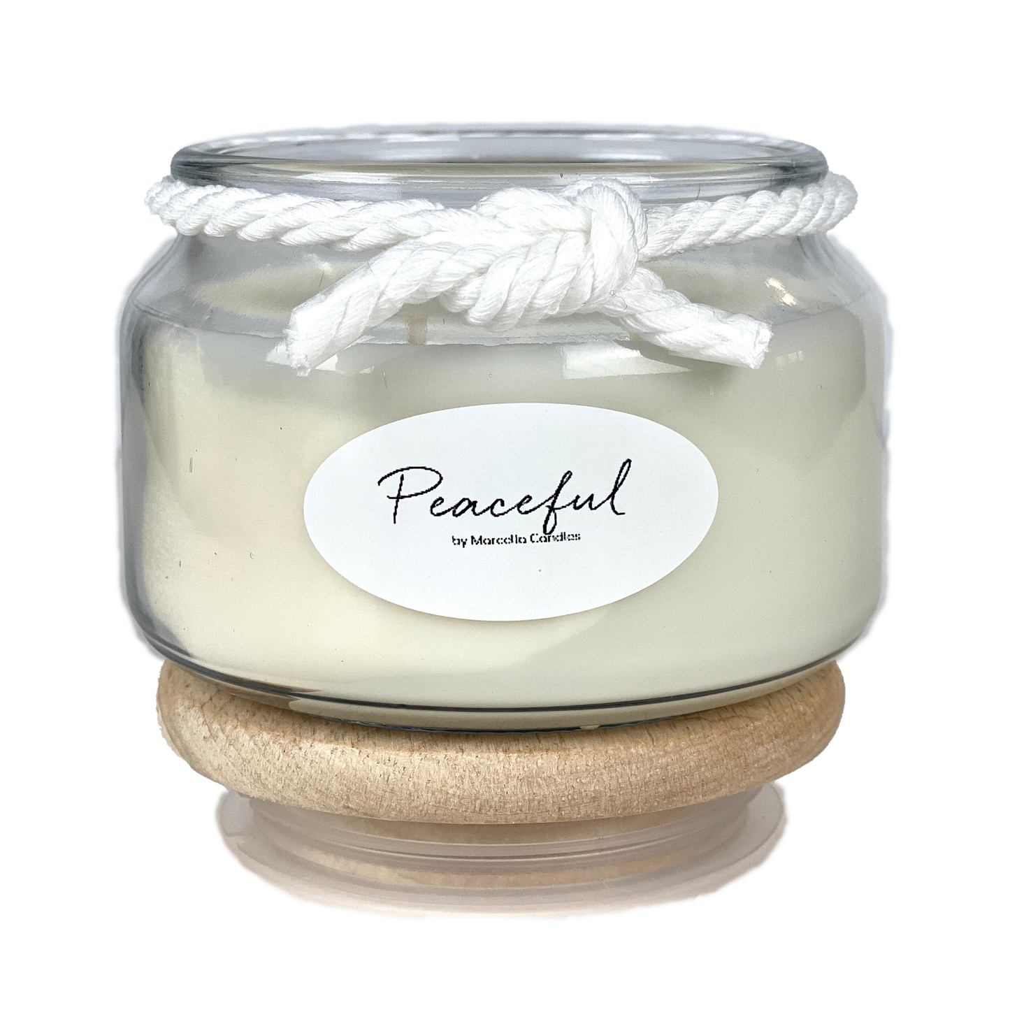 Peaceful Sandalwood + Orange Aromatherapy Candle