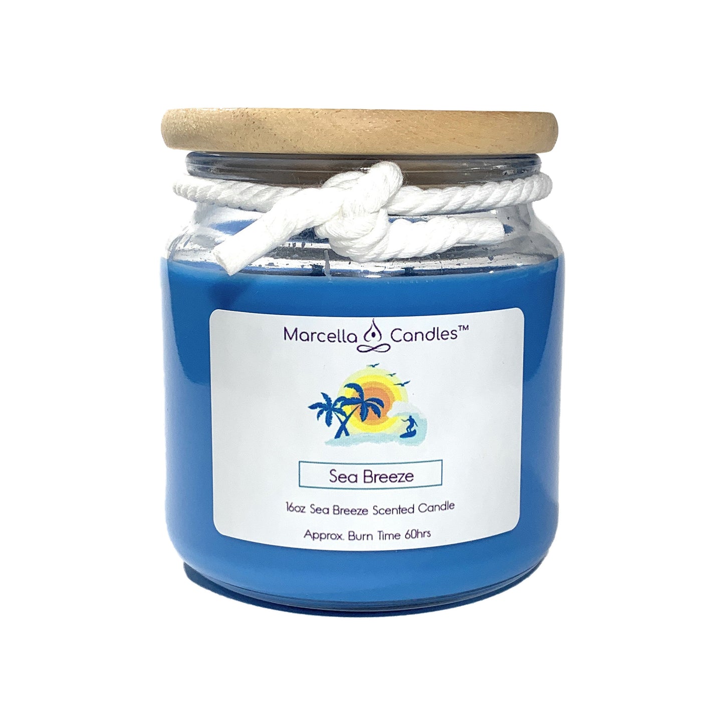 Sea Breeze Soy Candle - Marcella Candles