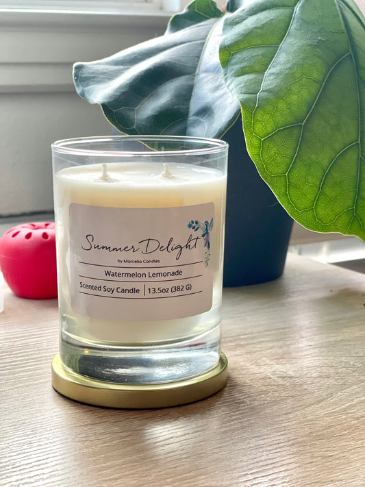 Summer Delight Watermelon Lemonade 13.5oz Soy Candle