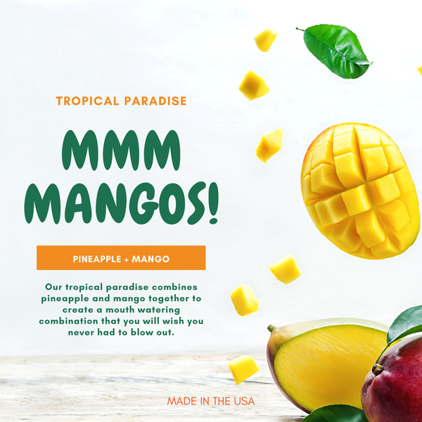 Tropical Paradise Pineapple + Mango 8oz Soy Candle